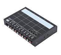 7 Band Car Automobile Audio Equalizer with Fit for Master Volume Control for Stereo System Black Iron Material