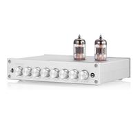 7-Band EQ Preamp Equalizer HiFi Vacuum Tube Amplifier with XLR RCA Inputs Outputs High Mid Low Frequency Adjustment 50Hz-16KHz for Car Home Speaker