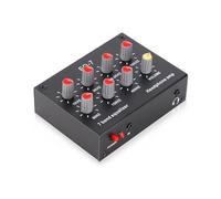 7 Band Sound Equalizer, DC5V-12V Output Input 12dB High Bass Adjustment Aluminum Alloy Dual Channel Digital Equalizer