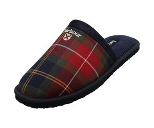 (7) Barbour Everitt Mule Tartan Mens Slippers in Winterberry