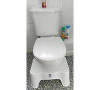 7" Bathroom Toilet Stool, Medically Tested Squatting Toilet Stool, Non-invasive Remedy for Haemorrhoids, Constipation, IBS, Flatulence, Bloating - Aligns Colon for Complete Bowel Movement