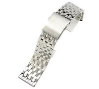 7-Bead Metal Watch Strap Straight End for Panerai/Citizen | Replacement Rust-Proof Bracelet Accessory Casual Dress Men Women