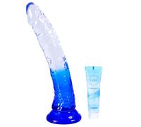 7'' Beginner Dildo Soft Realistic Silicon Dildos Sex Toy with Suction Cup for Hands-Free Play, Thick Small Dildos Suitable for Beginner/Women/Men with Thin and Slim Poke can be Use for G spot and Anal