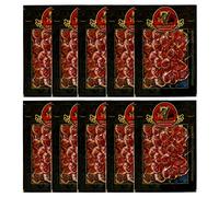 7 BELLOTAS 100% Iberico Cured Loin | Acorn-fed Cured Loin Made From Free-Range Iberian Pigs | Lomo Iberico de Bellota | Sliced 10 X 100 gr.