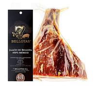 7 BELLOTAS 100% Iberico Ham | Made From Acorn Fed Iberico Pigs and Natural Curation Process | Spanish Jamon Pata Negra | Jamon Iberico Bellota | 48 Months (Boneless + 1,0 Kg.)
