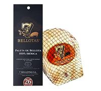 7 BELLOTAS 100% Iberico Ham Shoulder | Acorn -fed PATA NEGRA Iberico ham | JAMON Bellota Guijuelo | 26 Months (Boneless + 2,2 Kg.)
