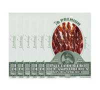 7 BELLOTAS 50% Iberian Race Shoulder Ham | Made From Free Range Iberico Pigs | Spanish Jamon Iberico Pata Negra | Paleta Cebo de Campo Iberico (Sliced 6X80 gr.)