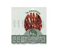 7 BELLOTAS 50% Iberian Race Shoulder Ham | Made from Free Range Iberico Pigs | Spanish Jamon Iberico Pata Negra | 20 Months Natural Curation (Sliced 3 X 80 gr.)