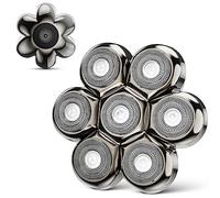 7 Blade Floating Replacement Shaving Head, Washable Shaver Blade Heads Replacement for Head Shaver, Wet & Dry Compatible for Rotary Shavers
