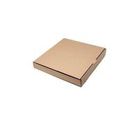 7” Brown Kraft Pizza Boxes - 25 Pack Plain Takeaway Food Boxes for Pizza, Cakes & Doughnuts, Strong Corrugated Cardboard, 100% Recyclable, Eco-Friendly Postal & Takeout Packaging