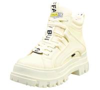 (7) Buffalo Aspha Nc Mid-vegan Womens Platform Trainers in White