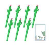 7 Cactus Pens, 1 Set of Note Pads, Black Gel Pen, Cactus Writing Pen
