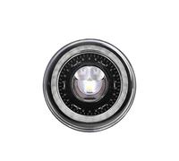 7" Car Led Headlight Compatible For Lada Niva 4x4 7inch H4 Led Headlights Angel Eyes Compatible For Jeep Wrangler OffRoad 4x4 Suzuki Samurai Toyota(1pcs Black)