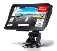 7" Car Sat Nav 2026 UK/EU Maps,HGV/Van/Motorhome Routes,USB Update