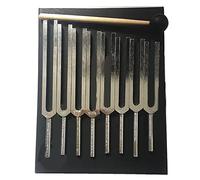 7 Chakra & 1 Soul Tuning Forks Set, For DNA Healing, Chakra, Sound Therapy, Keep Body, Mind And Spirit In Perfect Harmony, With Silicone Hammer Cloth And Bag