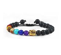 7 Chakra Bracelet Alloy Buddha Stone Eyes Bead Bracelets Handmade Braided Rope Men Women Yoga Jewelry Deft Design