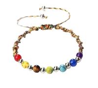 7 Chakra Bracelets Beads Handmade Braided Bracelet Adjustable