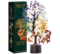 7 Chakra Crystal Tree for Home Decor, Good Luck Birthday Gifts for Her, Mom | Crystal Tree of Life Presents for Women, Bonsai Tree Ornaments for Decoration, New Home-Housewarming Gifts for Positivity
