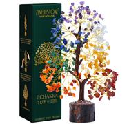 7 Chakra Crystal Tree for Home Decor, Good Luck Birthday Gifts for Her, Mom | Crystal Tree of Life Presents for Women, Bonsai Tree Ornaments for