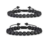 7 Chakra Energy Bracelet - Hand Woven Lapis Lazuli and Tiger Eye Beads, Crystals(H)