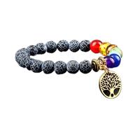 7 Chakra Healing Bracelets Tree Of Life Om Symbol Natural Stone Beads Bracelet Bangle Tibetan Buddhist Women Men Jewelry