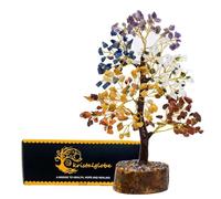 7 Chakra Healing Crystal Tree of Life 300 Gemstone Beads - Handmade Gemstone Bonsai Tree for Positive Energy, Meditation, Reiki, Feng Shui & Home Décor - Spiritual Gift for Women, Mum & Housewarming