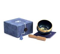 7 Chakra Singing Bowl Gift Boxed Set with Wooden Striker and Mat/Cushion Mindfulness Meditation Yoga (Third Eye)