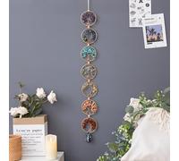 7 Chakra Stones Healing Crystals Life Tree Wall Hanging Ornament Decoration for Good Luck Reiki Yoga Meditation Protection Mothers Day Mom Gifts