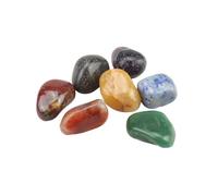 7-Chakra Tumbled Stone Set - Reiki Healing Crystals for Meditation, Yoga, Feng Shui & Aura Wellness
