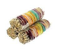 7 Chakras Smudge Bundle - Pack of 3 - INKANAT - Energy Cleansing & Spiritual Balance - Natural Herbs - Purification & Meditation