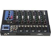 7-channel Audio Mixer, Portable Sound Board Mixing Console With Bluetooth, 48v Phantom Power, 5 Mono/1 Stereo Inputs, For Dj Mixer, Home Studio, Karaoke