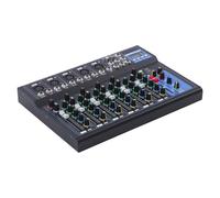 7 Channel Audio Mixer Sound Board with USB Bluetooth for Live Streaming