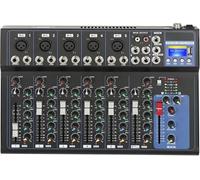 7-Channel DJ Mixer, Audio Mixer & USB Audio Interface for PC, Sound Mixer with Bluetooth, Mixing Desk for Podcasting, Recording & Live Streaming, DJ Deck for Beginners & Professionals