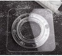 7" Clear Cookie Decorating Turntable with Non-slip Mat, San Sop Acrylic Bearing Base with Square Clear Top，Icing your cookies & cupcakes easier