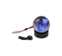 7 cm Crystal Video Ball LED Personalised Gift (Black) | Personalized, dynamic display, elegant design, warm LED light, ideal gift
