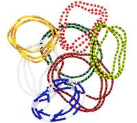 7 Collares de Santeria Obatala, Shango, Oshun, Yemaya, Orula, Elegua y Oggun | Santeria Elekes Beaded Necklaces Set | Yoruba Orisha Protection Beads for Spiritual Rituals & Religion