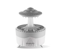7 Colors Cloud Rain Humidifier with Timer, Essential Oil Diffuser Night Light, Bedroom Atmosphere Lamp Remote Control Table Lamp with Water Drop Sound for Night Sleeping (White)