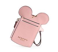 7 Colors Fashions New Leather Oyster Baby Travel Card Bus Pass Holder Wallet Rail Card Cover Case (Pink)