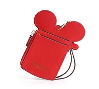 7 Colors Fashions New Leather Oyster Baby Travel Card Bus Pass Holder Wallet Rail Card Cover Case (Red)
