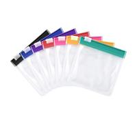 7 Colors Waterproof Clear Pill Pouch, Portable Bags with Slide Lock