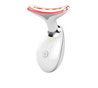 7-Colour LED EMS Microcurrent Face and Neck Lifting Device with 45°C Heat Massager for Skin Tightening & Anti-Wrinkle Care