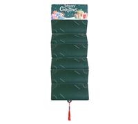 7 Compartment Paper Wallet, Festive Money Organizer, Gift Bag for Travel Under the Tree, Bedside Table, Friend, Couple, Daughter, Son, CE, green, riferimento alla descrizione