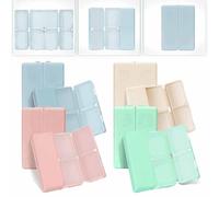 7 Compartments Portable Pill Case, Pill Organizer for Travel, Daily Pills Cases, Pills Box for Purse Pocket to Hold, Pocket Pharmacy with Labels, Magnetic Traveling Organizers(4pcs*Mix)