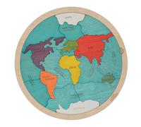 7 Continents & 5 Oceans of The Earth Wooden Jigsaw Puzzle for Kids | 26 Puzzle Pieces | Learning & Educational Toy Gift for Boys & Girls Ages 3 Years and Above
