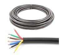 7 Core Cable 12v 24v Thin Wall Wire *14 AMP Rated* Trailer/Caravan LED Lights (10M)