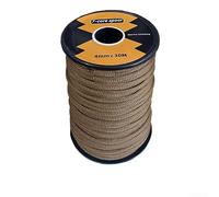 7-core For Braided Rope 4mm X 30m, Solid Color Tent Tarp Guyline For Camping And Hiking, Nylon Utility Cord On Spool, White(F)