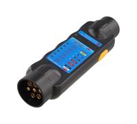 7-Core Trailer Tester 12V-24V Circuit Signal Socket Tool with LED Indicators for Car Truck for CARAVAN RV Wiring Fault Diagnosis