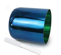 7" Dark Blue Alchemy Quartz Crystal Singing Bowl 432HZ D Note Sound Bath for Yoga Meditation Sound Healing with Striker & O ring Handmade Meditation Bowl
