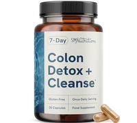 7 Day Colon Cleanse & Detox | Flaxseed Supplement Support Bloating Relief & Occasional Constipation | Fast Acting 7 Day Detox Cleanse for Women and Men with Gut Health Probiotics | Gluten-Free | 30Ct