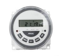 7 Day Digital Timer Switch TM619 Programmable Time Controller with LCD Display for Home Security 16A(110V)